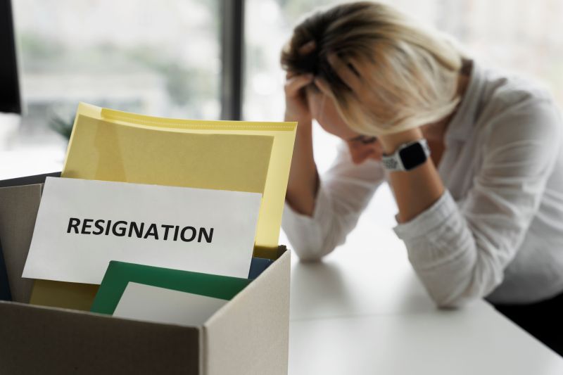 resignation letter template - employment labour lawyers
